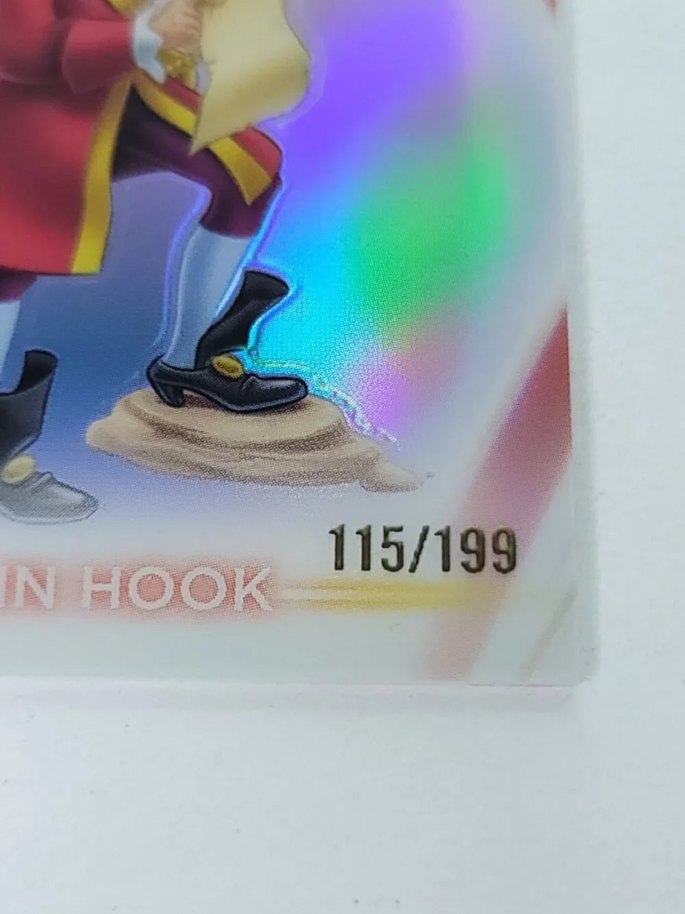 Captain Hook Topps 2026 Disney Neon Holo Chrome Refractor Limited 115/199 CNE